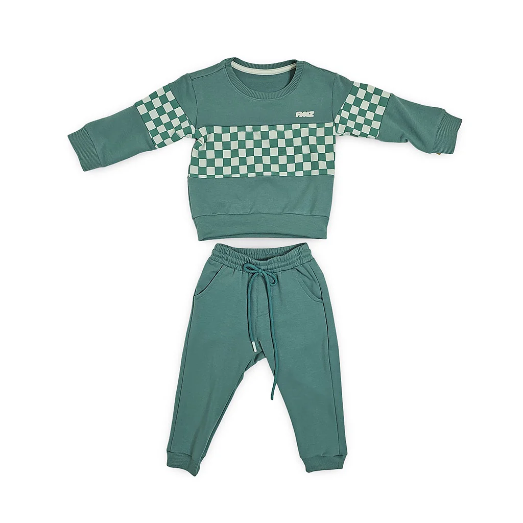 51993 CONJUNTO INFANTIL NIÑO BEBÉ  PISTA BUZO Y SUDADERA DEPORTIVA