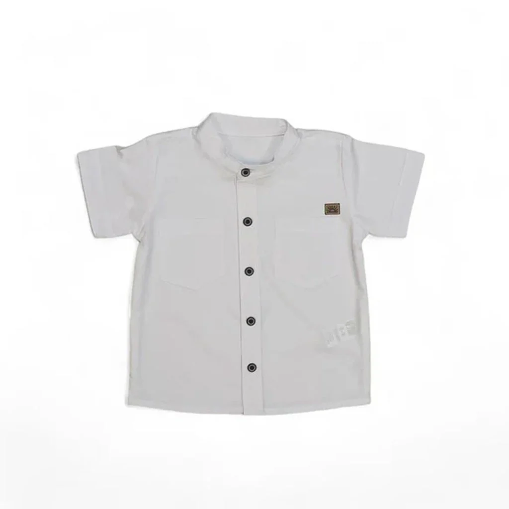 7508 - CAMISA OXFORD MANGA CORTA PARA NIÑO | CAMISA BOTONES ALGODÓN - Image 2