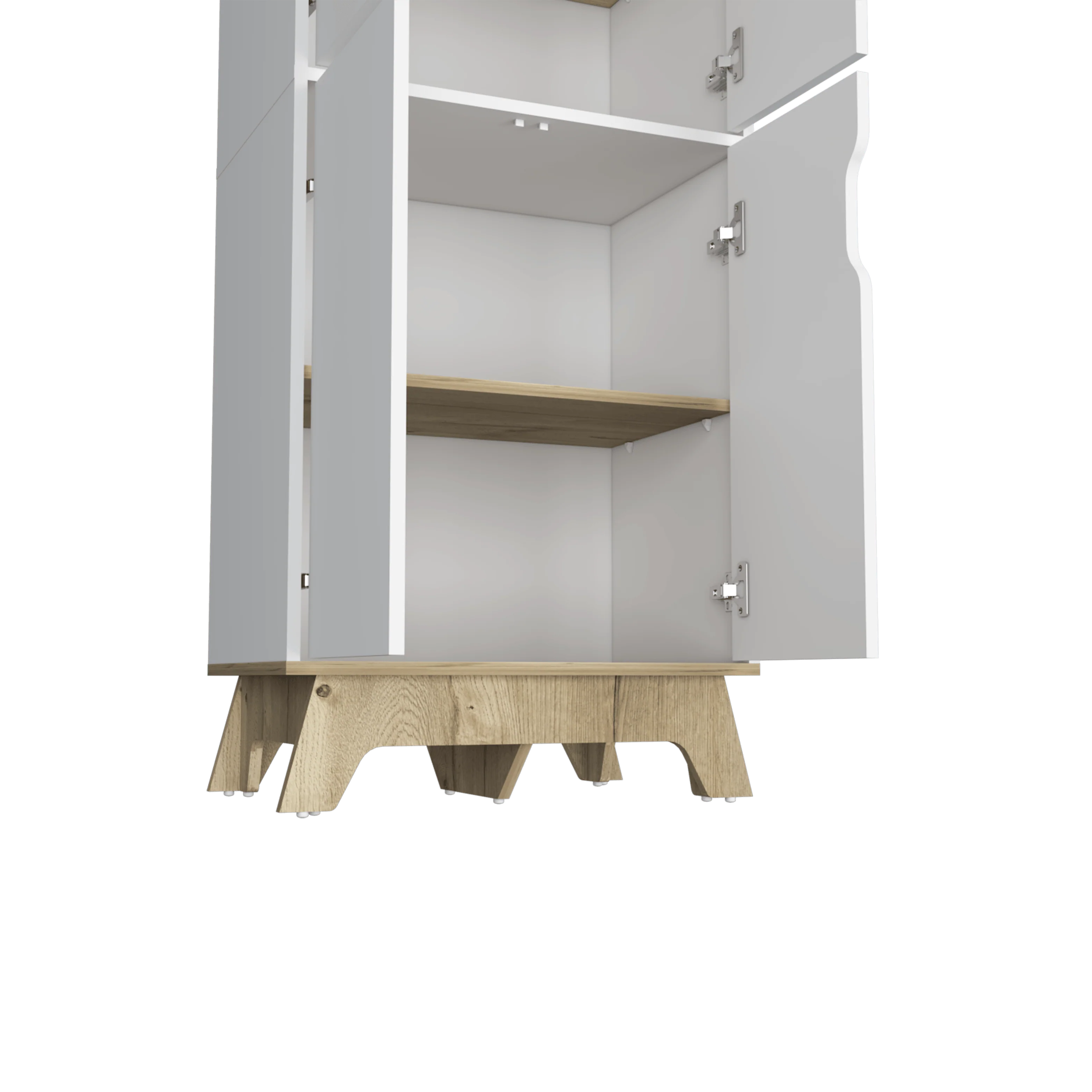 ALACENA AQUA, BLANCO Y CAFÉ CLARO, CON CUATRO PUERTAS ABATIBLES - Image 10