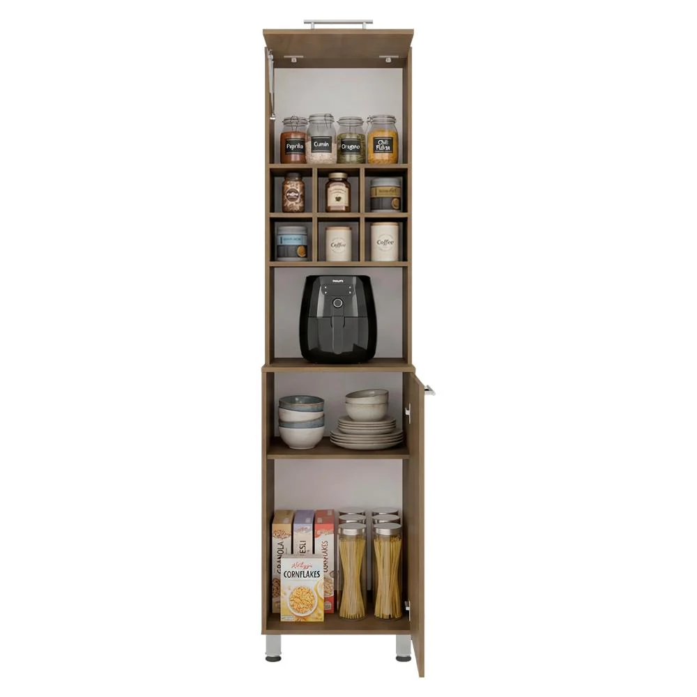 Alacena Atica, Kronos Fresno, con espacio para guardar botellas de vino ZF - Image 3