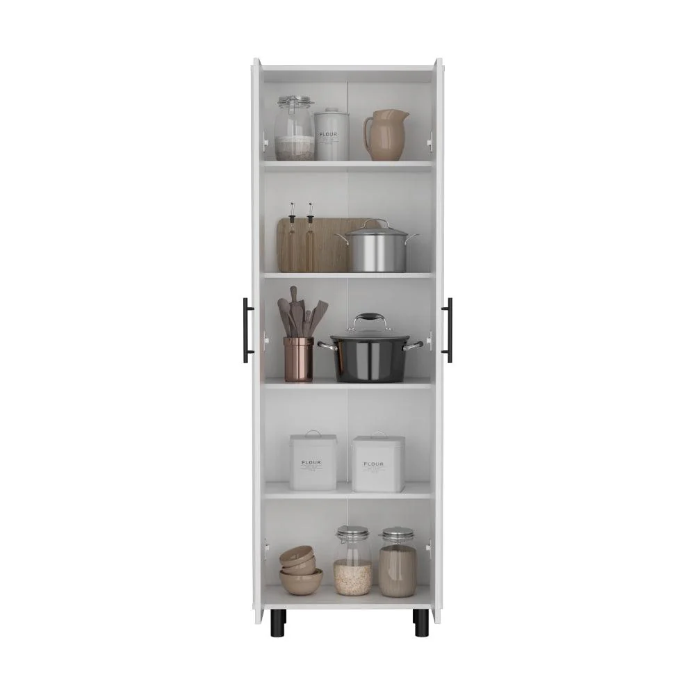 ALACENA CANTABRIA, BLANCO, CON CUATRO ENTREPAÑOS PARA GUARDAR ALIMENTOS ZF - Image 2