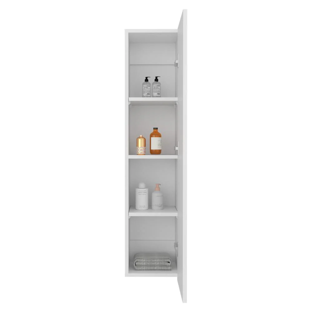 Alacena de Pared Mediana, Blanco, para implementos de aseo minimalista - Image 4