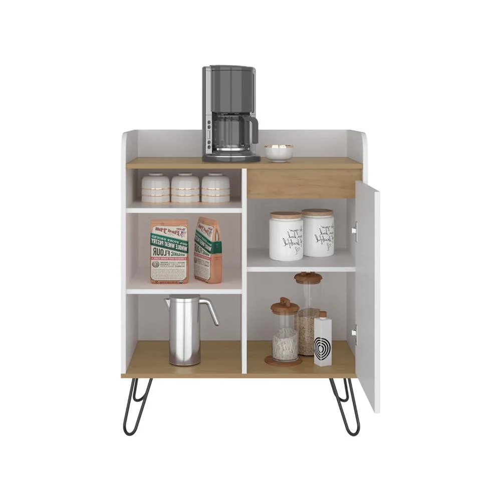 Alacena Espresso, Kronos Blanco y Kronos Fresno, Con gran espacio de almacenamiento Funcional ZF - Image 3
