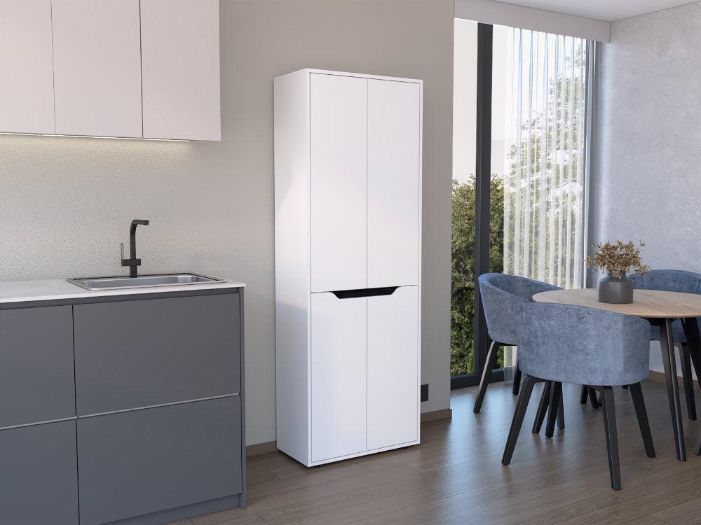 ALACENA GERG, BLANCO Y WENGUE, CON ESPACIO PARA GUARDAR INSUMOS Y UTENSILIOS DE COCINA ZF - Image 2