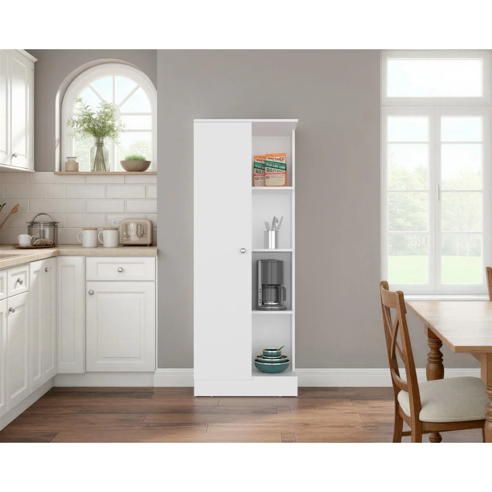 Alacena Multiusos Atol, Kronos Blanco, Con puerta abatible y amplio espacio de almacenamiento ZF - Image 4