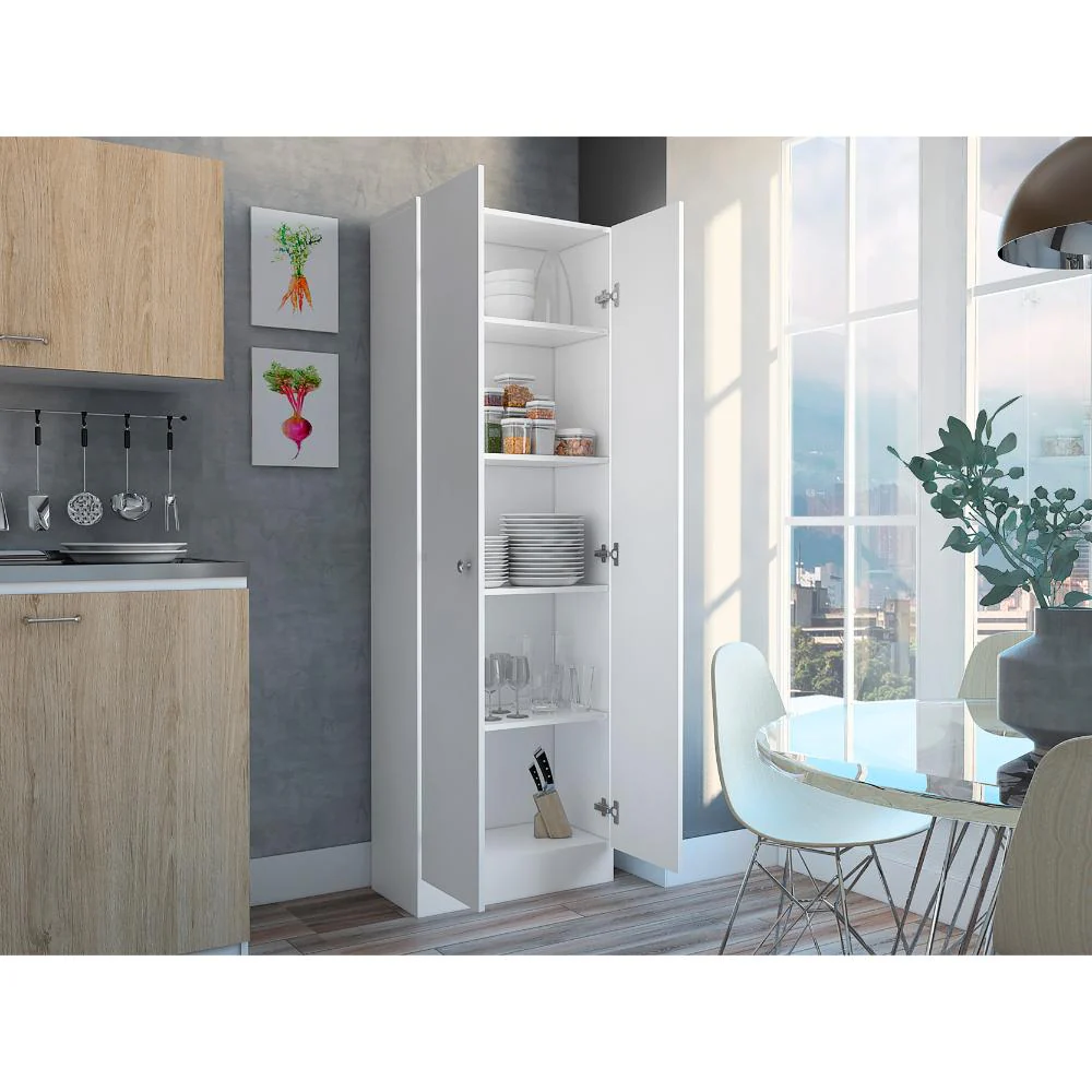 ALACENA MULTIUSOS BENNA, BLANCO DUQUEZA, CON VARIEDAD DE ENTREPAÑOS     ZF - Image 4