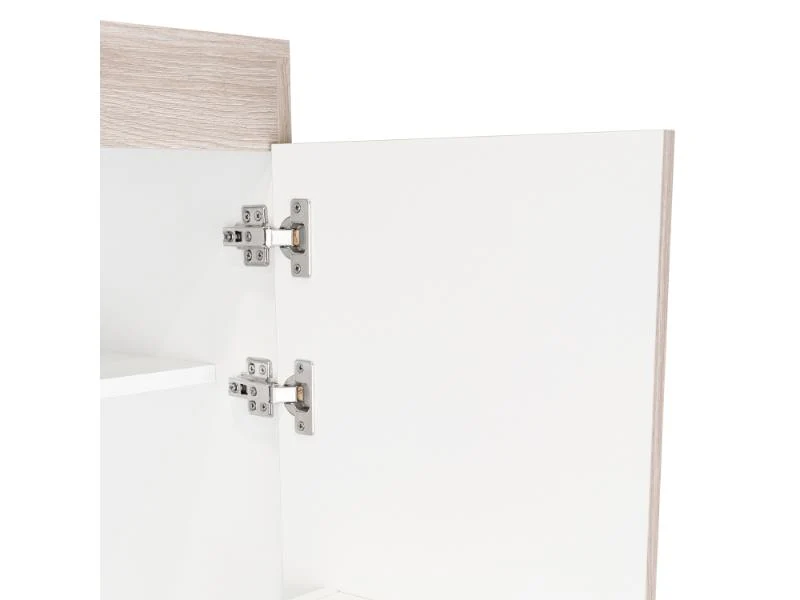 ALACENA MULTIUSOS VARESE, BARDOLINO Y BLANCO VAINILLA, POSEE UN ESTANTE ADICIONAL EN LA PUERTA Y CUATRO ENTREPAÑOS - Image 11