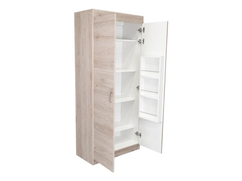 ALACENA MULTIUSOS VARESE, BARDOLINO Y BLANCO VAINILLA, POSEE UN ESTANTE ADICIONAL EN LA PUERTA Y CUATRO ENTREPAÑOS - Image 7