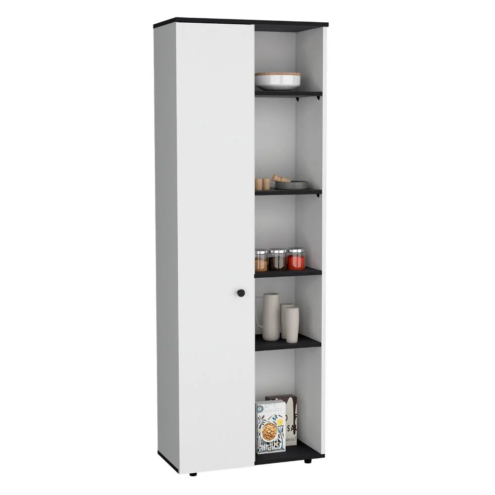 ALACENA MULTIUSOS HORBIZ, BLANCO Y WENGUE, CON ESPACIO PARA GUARDAR INSUMOS ZF