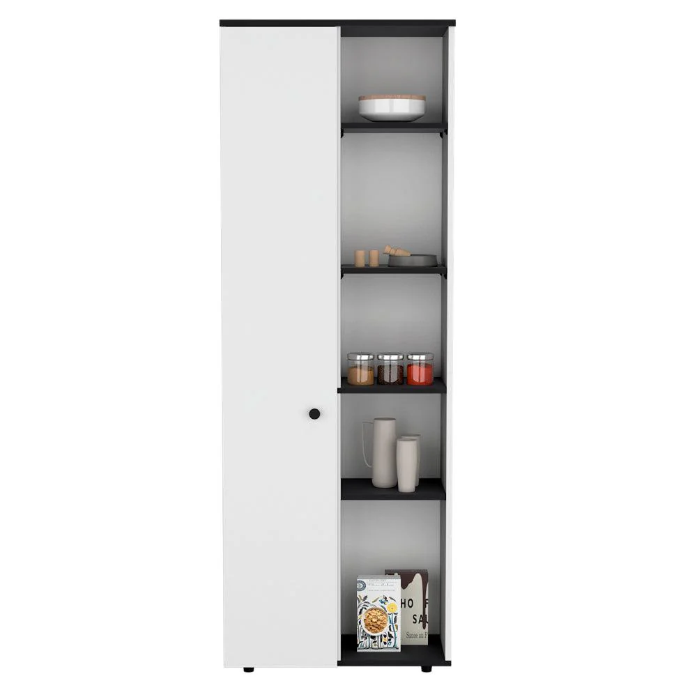 ALACENA MULTIUSOS HORBIZ, BLANCO Y WENGUE, CON ESPACIO PARA GUARDAR INSUMOS ZF - Image 2