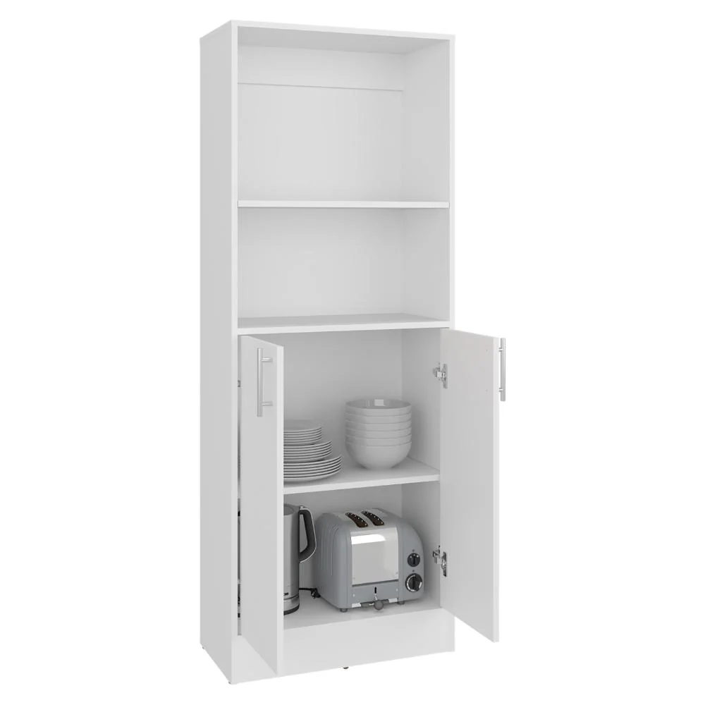 Alacena Multiusos Juko, Kronos Blanco, Con dos puertas abatibles, con entrepaños y amplio almacenamiento ZF - Image 10