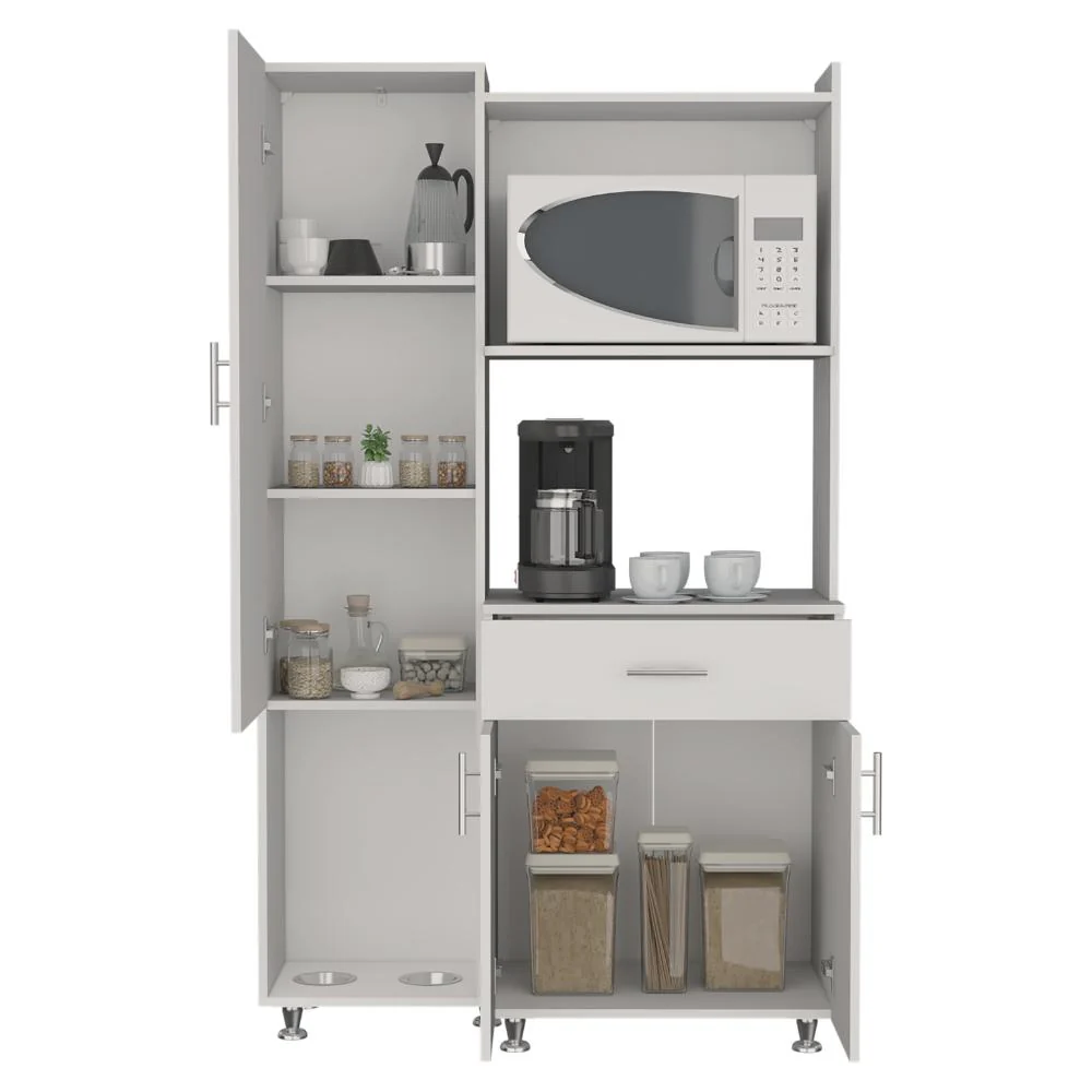Alacena Multiusos Panter Eco, Kronos Blanco, Una puerta abatible y variedad de entrepaños ZF - Image 3