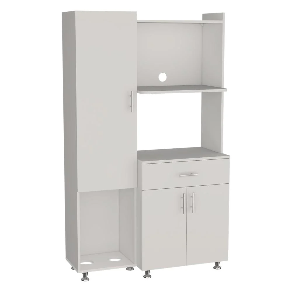 Alacena Multiusos Panter Eco, Kronos Blanco, Una puerta abatible y variedad de entrepaños ZF - Image 4