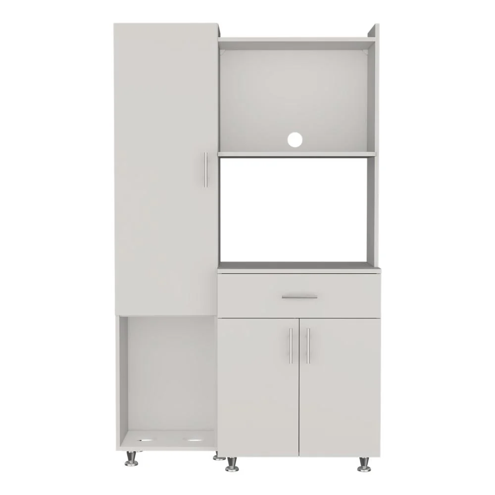 Alacena Multiusos Panter Eco, Kronos Blanco, Una puerta abatible y variedad de entrepaños ZF - Image 5