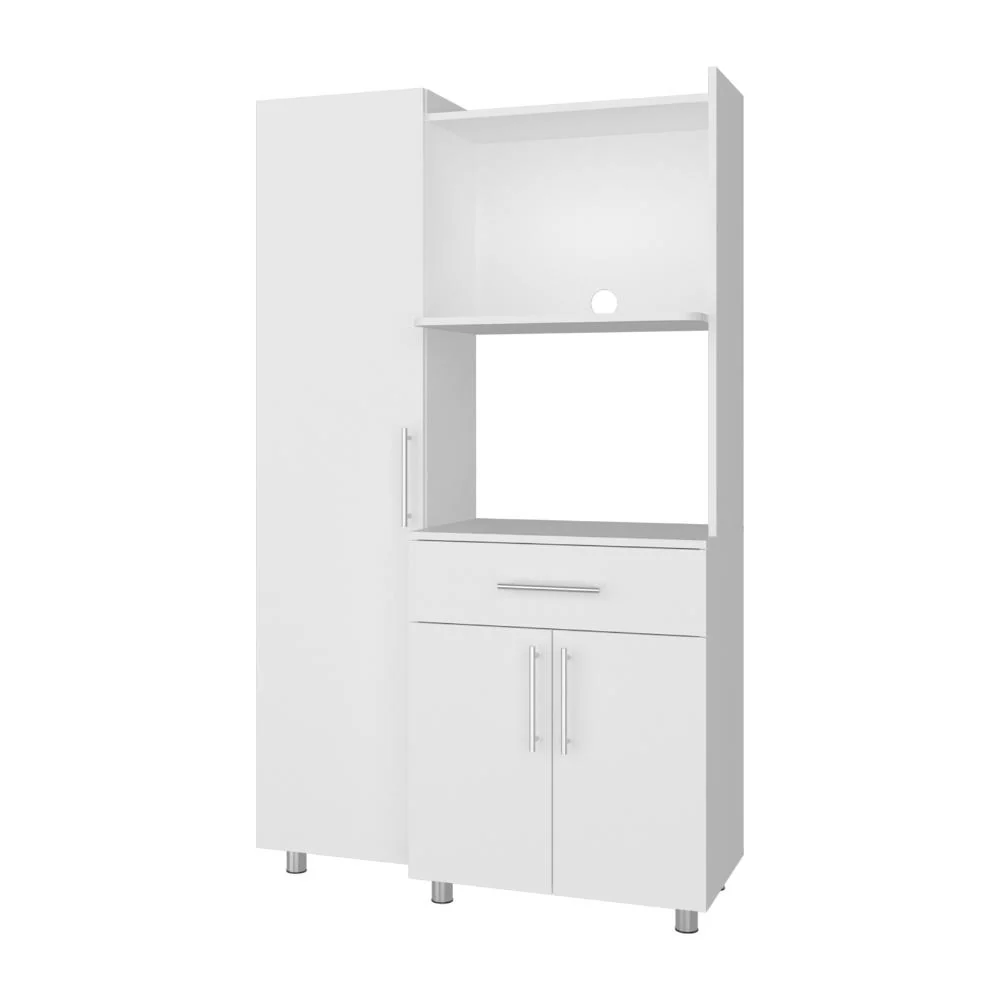 Alacena Multiusos Panter, Kronos Blanco, Amplios espacio de almacenamiento, con patas y manijas metálicas ZF - Image 6