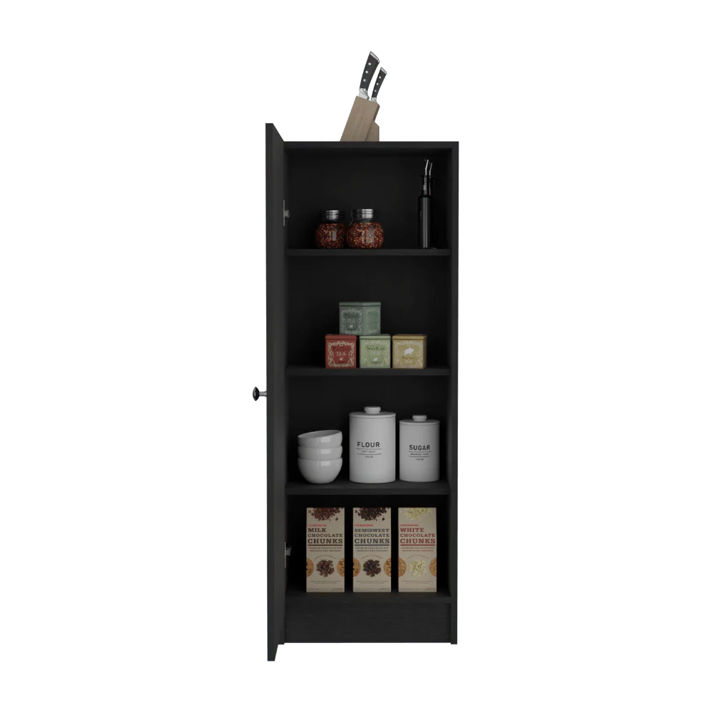 ALACENA NADIR, WENGUE, CON UNA PUERTA Y AMPLIO ESPACIO DE ALMACENAMIENTO - Image 2