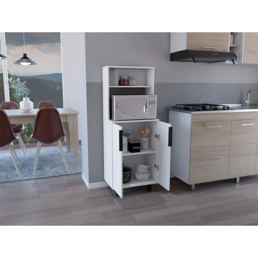 ALACENA OSHAWA, BLANCO, CON SUPERFICIE PARA UBICAR OBJETOS Y DOS PUERTAS - Image 4