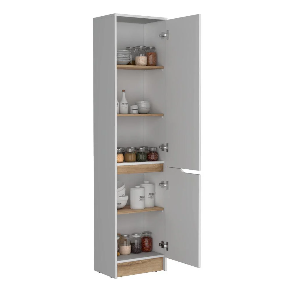 ALACENA SOLER, BLANCO Y MACADAMIA, CON DOS PUERTAS ABATIBLES - Image 2