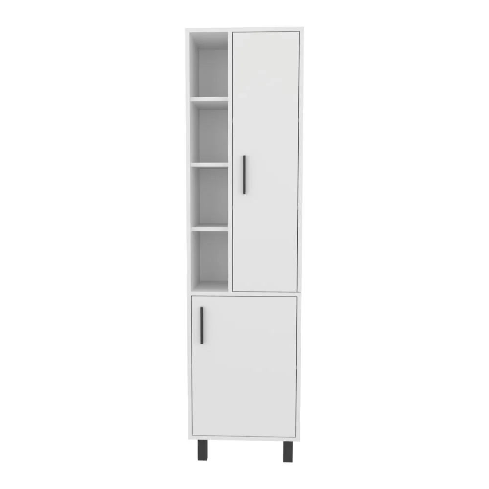 ALACENA STANTON, BLANCO DUQUEZA, CON MANIJAS METÁLICAS Y GRAN ESPACIO DE ALMACENAMIENTO ZF - Image 6