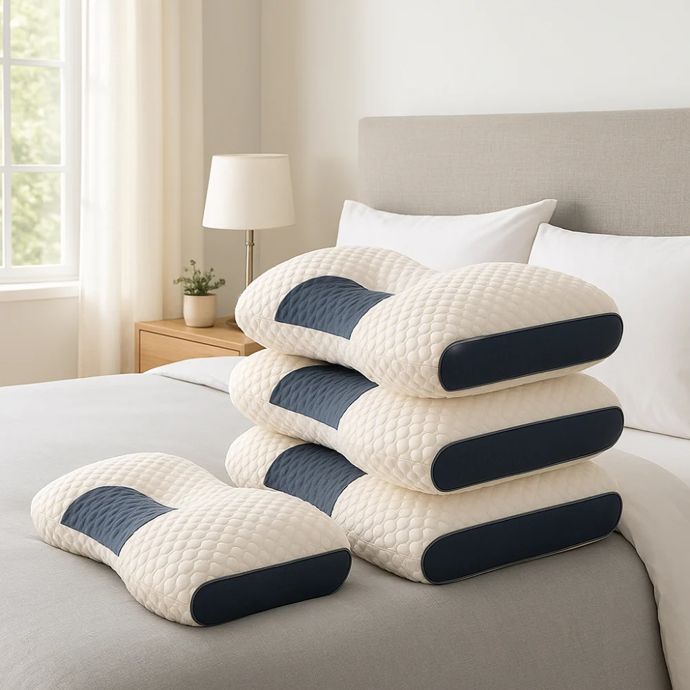 ALMOHADA ORTOPÉDICA COJÍN CERVICAL DESCANSO PACK 4 + REGALO - Image 3