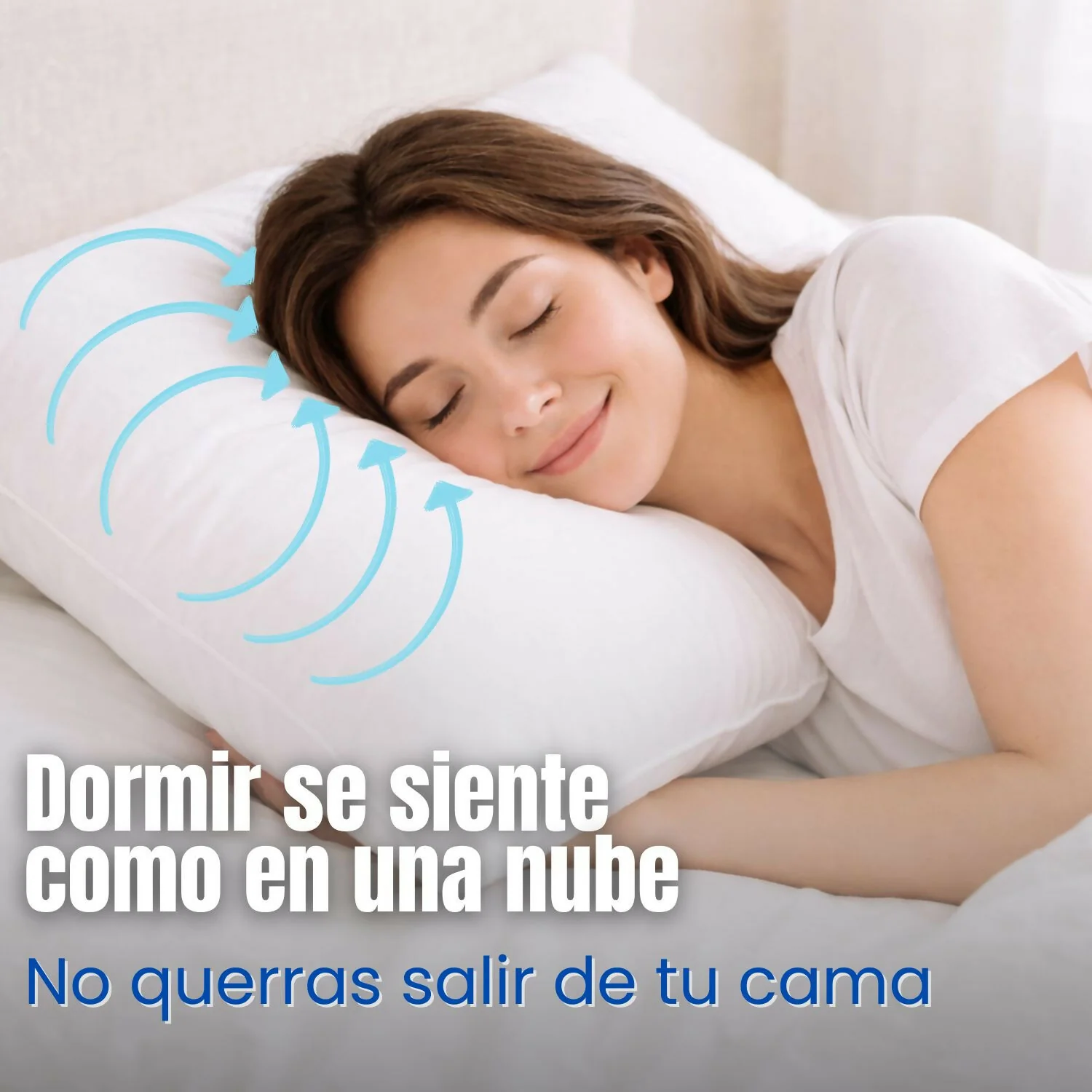 Almohada siliconada con funda 50x70cm Set x2 - Image 4