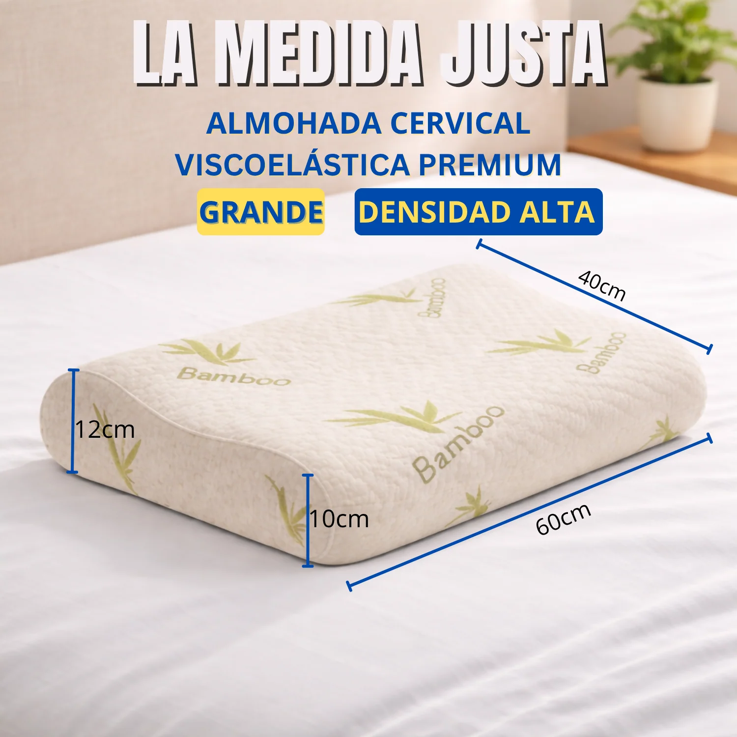 Almohada viscoelastica bamboo cervical - Image 5