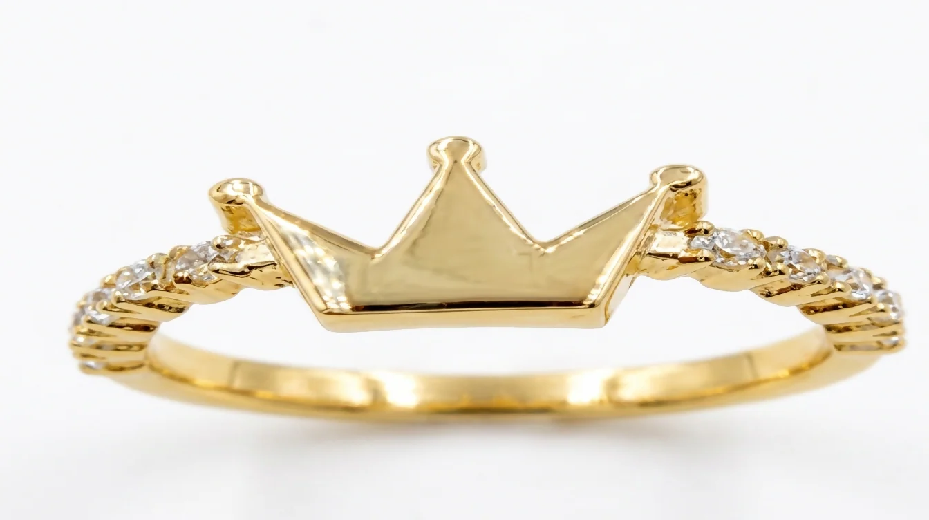 ANILLO 15 AÑOS CON CORONA 3 PUNTAS Y CIRCONES