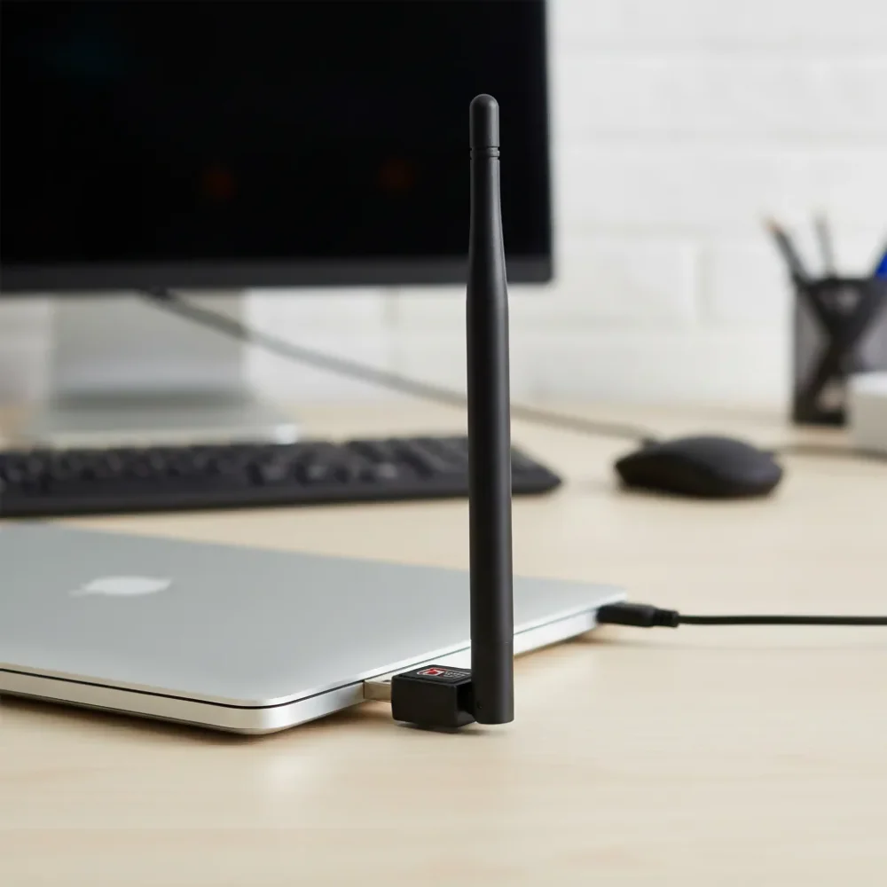 ANTENA WIFI RECEPTOR USB 600MBPS ANTENA 802.INN PARA PC - Image 6
