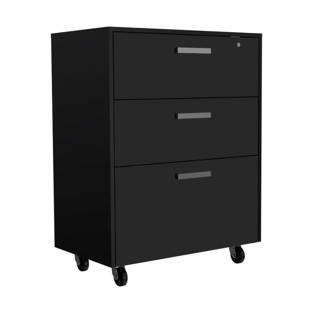 ARCHIVADOR MULTIUSOS MARTIN, WENGUE, CON CERRADURA Y LLAVE PARA PUERTA