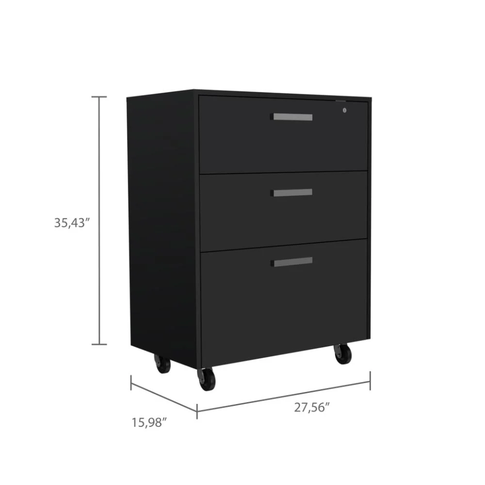 ARCHIVADOR MULTIUSOS MARTIN, WENGUE, CON CERRADURA Y LLAVE PARA PUERTA - Image 11