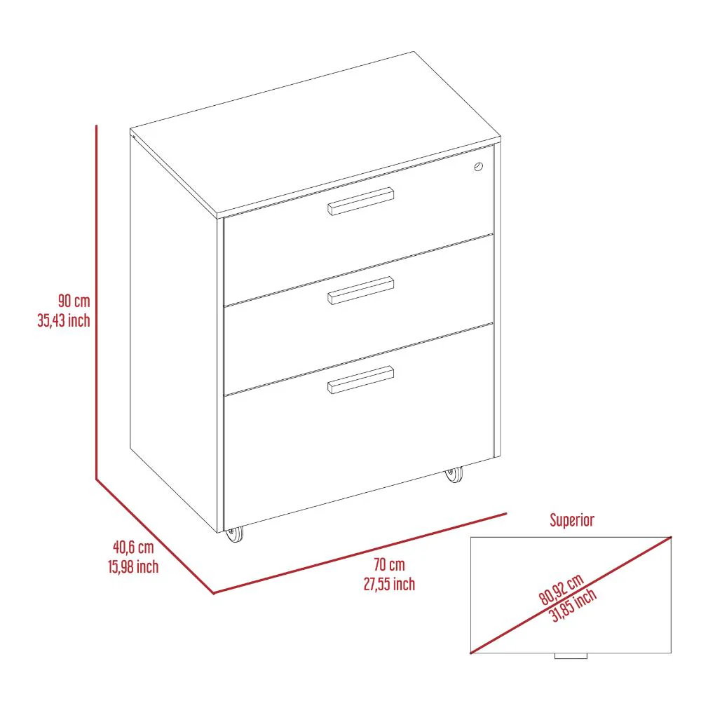 ARCHIVADOR MULTIUSOS MARTIN, WENGUE, CON CERRADURA Y LLAVE PARA PUERTA - Image 12