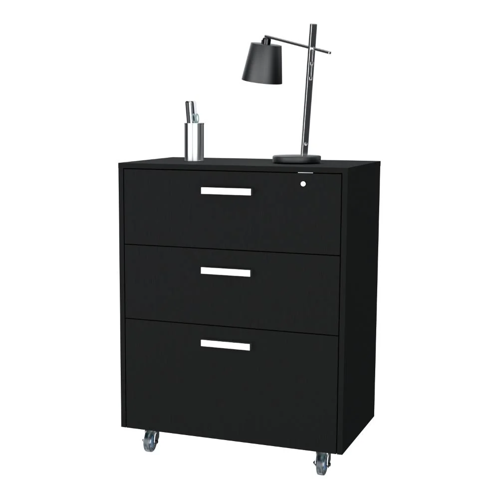 ARCHIVADOR MULTIUSOS SANDALO, WENGUE, CON CERRADURA Y LLAVE PARA PUERTA