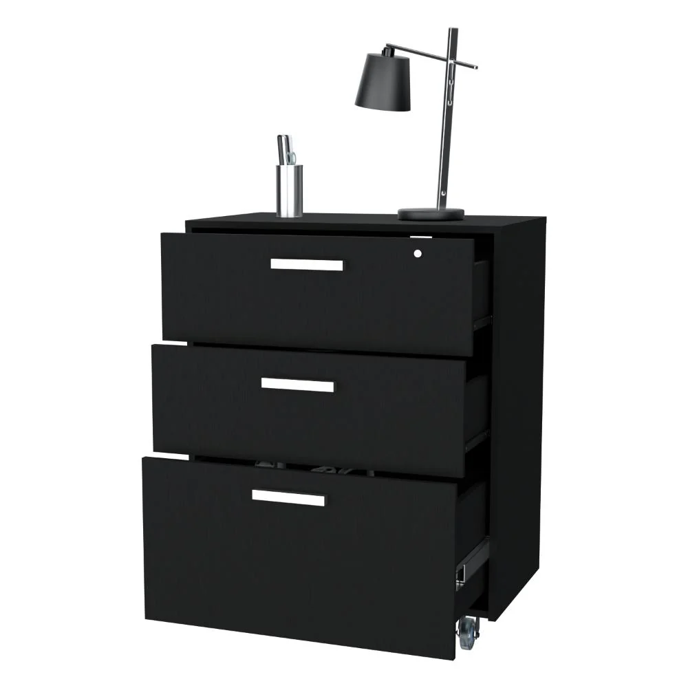 ARCHIVADOR MULTIUSOS SANDALO, WENGUE, CON CERRADURA Y LLAVE PARA PUERTA - Image 2