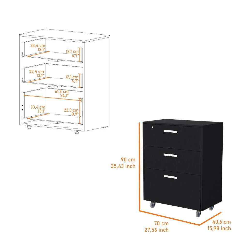 ARCHIVADOR MULTIUSOS SANDALO, WENGUE, CON CERRADURA Y LLAVE PARA PUERTA - Image 7