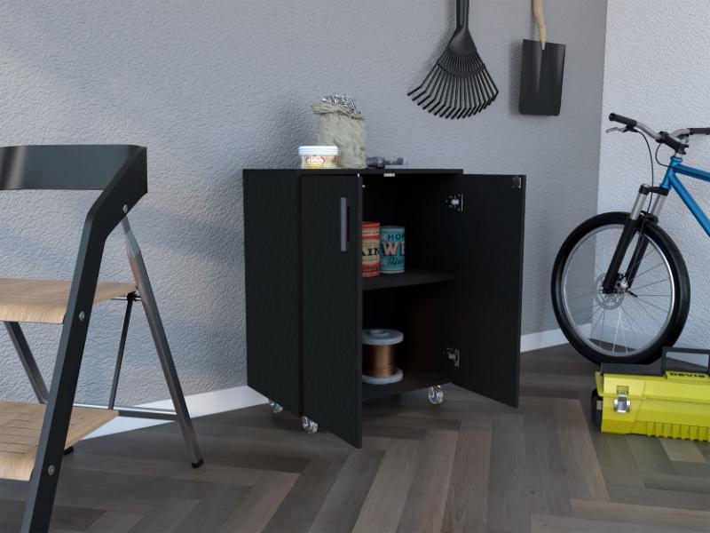 ARCHIVADOR MULTIUSOS SÁNDALO, WENGUÉ, CON CERRADURA Y LLAVE PARA PUERTA - Image 3