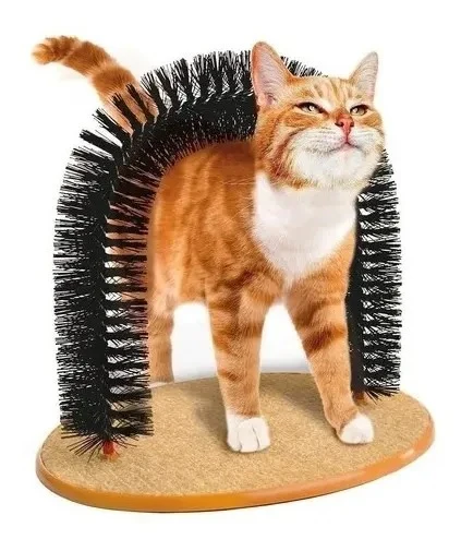 ARCO MASAJEADOR Y CEPILLO PARA GATOS PURRFECT ARCH GROOM TOY - Image 2