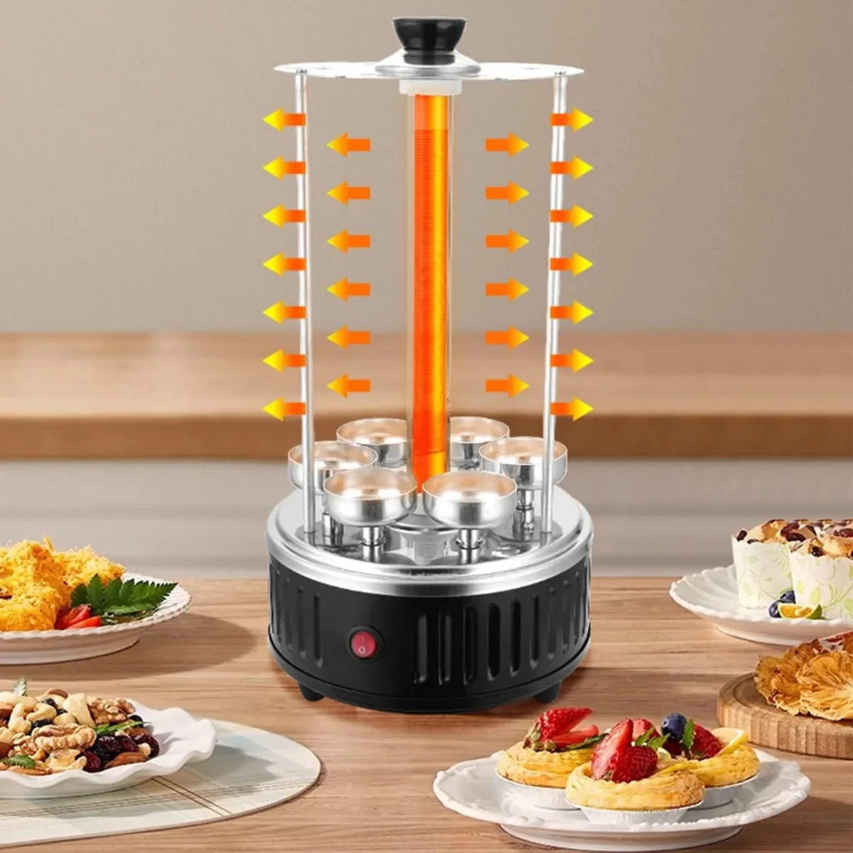 ASADOR DE PINCHOS ELECTRICO 8 PINCHOS SOKANY - Image 3