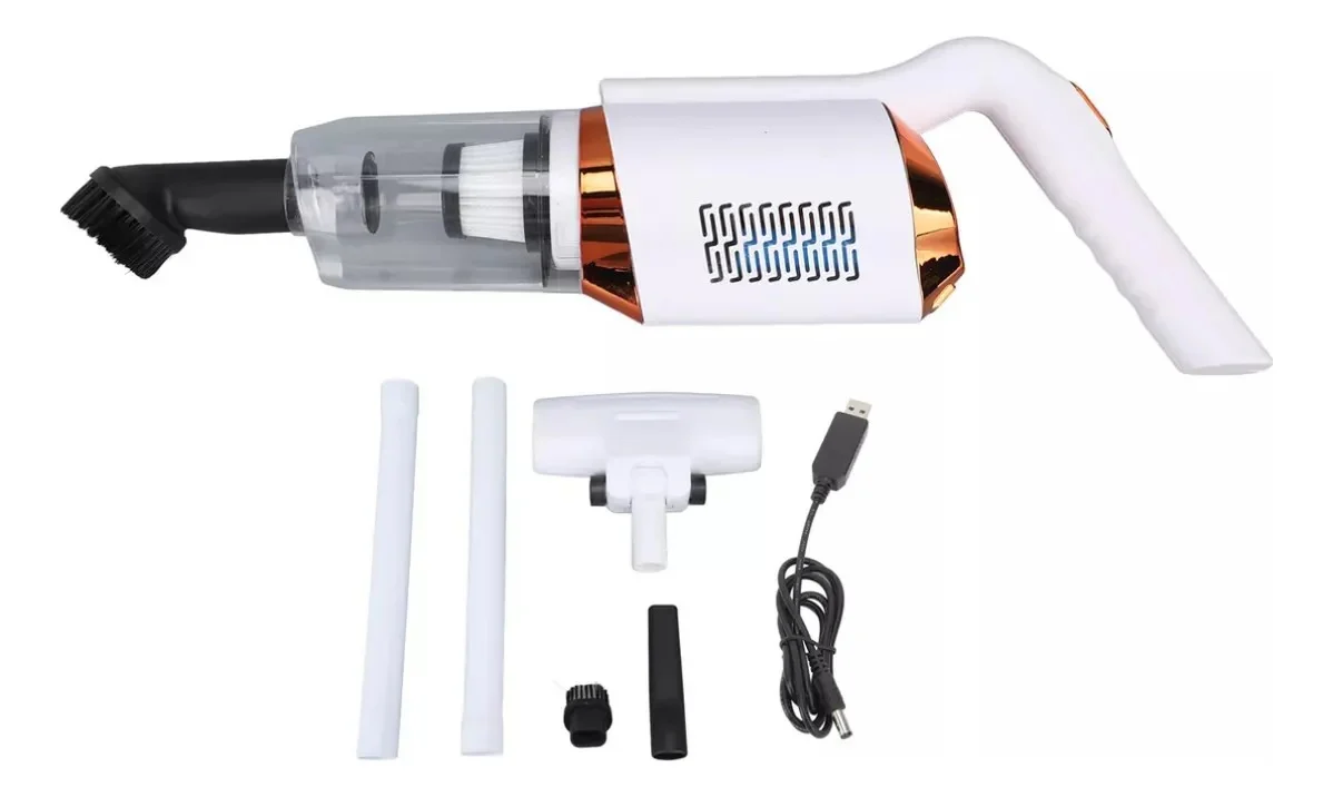 ASPIRADORA MULTIFUNCIÓN INALÁMBRICA SUCCIÓN PORTÁTIL 600ML BLANCA 110V - Image 4