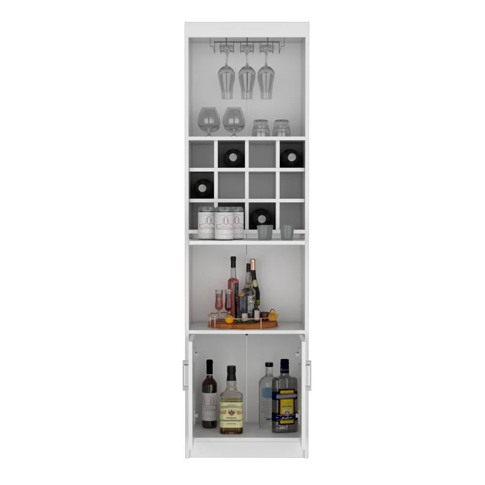 BAR ALTO KEVIN, BLANCO, CON PORTACOPAS INCLUIDO ZF - Image 2