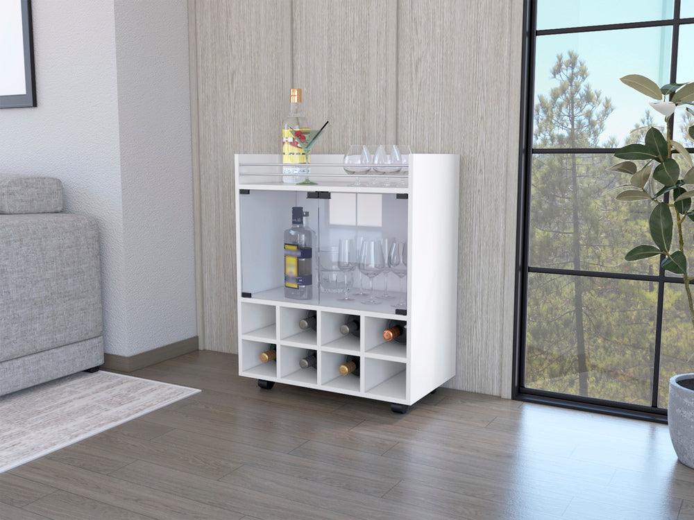 BAR ARCHIPIÉLAGO, BLANCO, CON ESPACIO PARA ORGANIZAR LICORES U OBJETOS DECORATIVOS ZF - Image 5