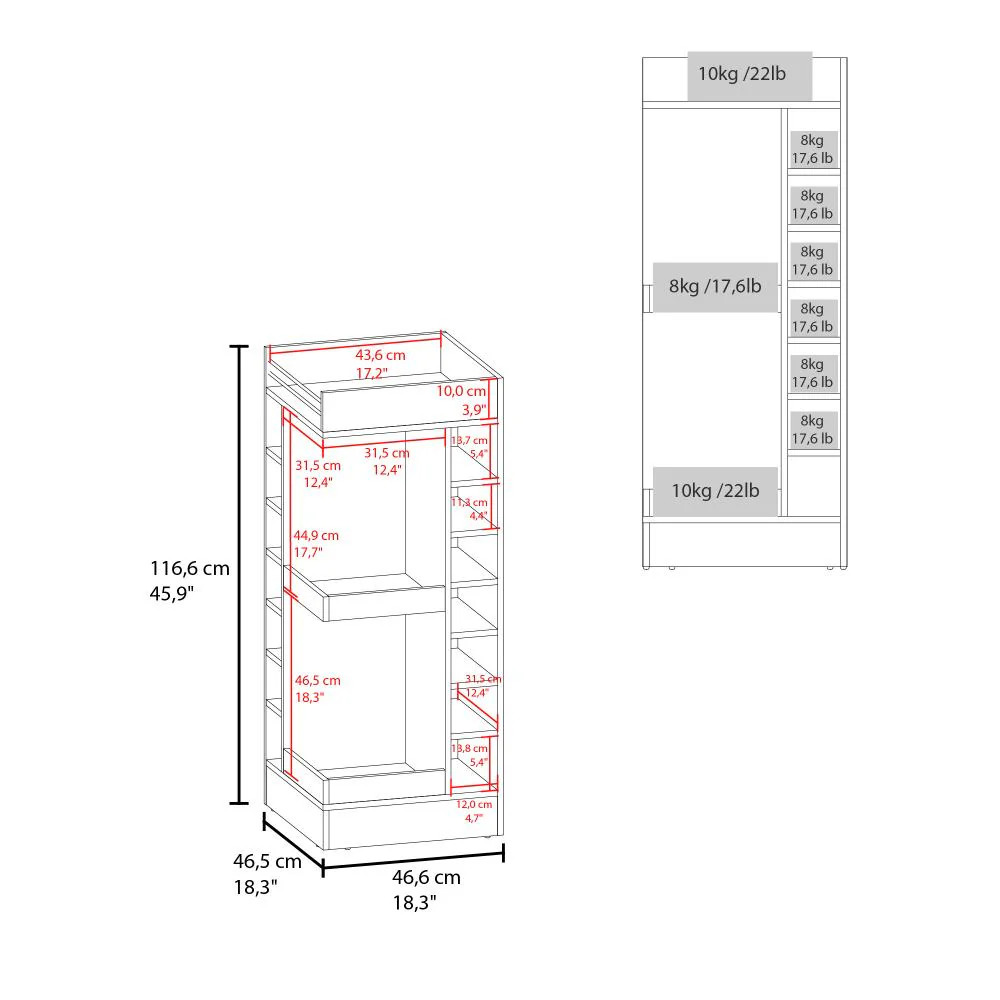 BAR BAJO ESQUINERO LYM, WENGUE, CON ESPACIO PARA UBICAR BOTELLAS ZF - Image 7