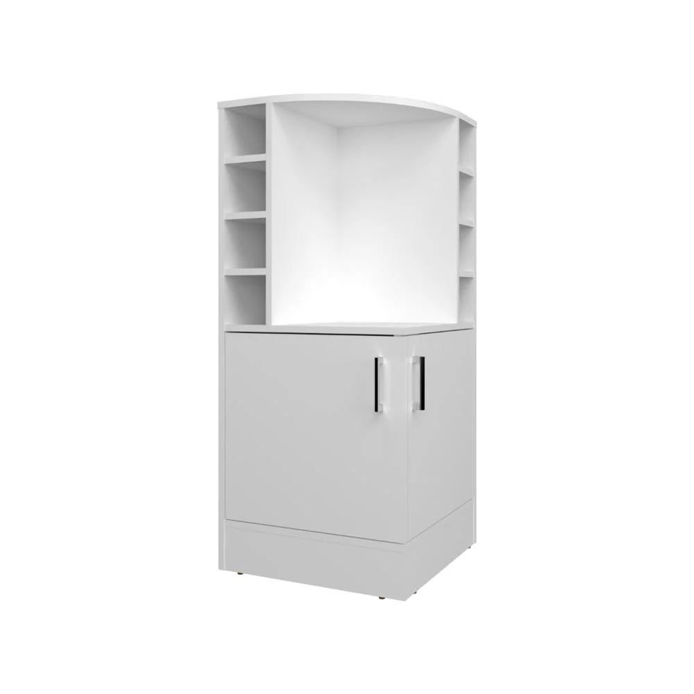 BAR BAJO JAKE, BLANCO, CON ESPACIO PARA ORGANIZAR LICORES ZF - Image 5