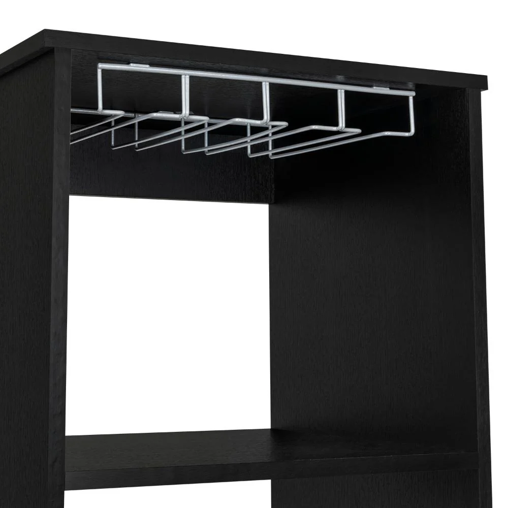 BAR CLASIC, WENGUE Y COBRE, CON ESPACIO PARA BOTELLAS Y PORTA COPAS - Image 13