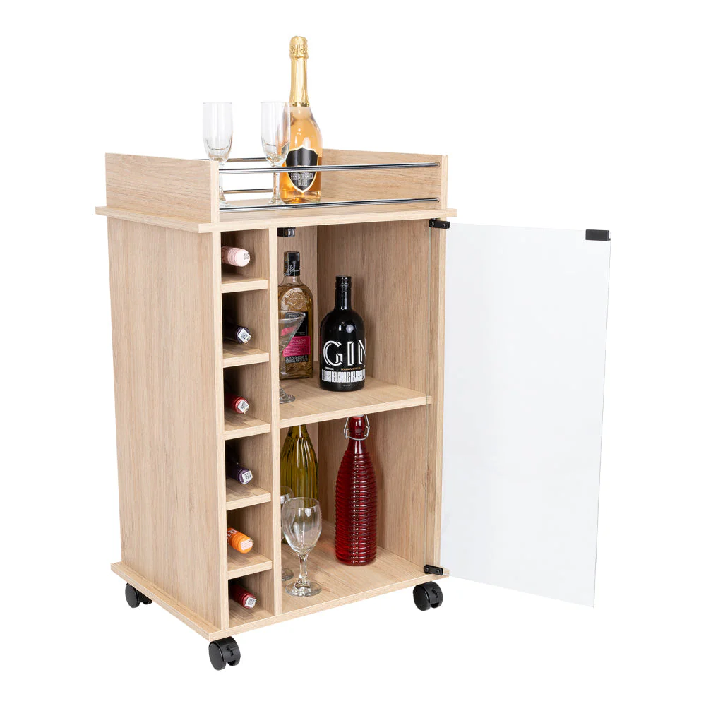 BAR DUKATY, BEIGE, CON RODACHINES PARA SU FĂCIL DESPLAZAMIENTO - Image 2