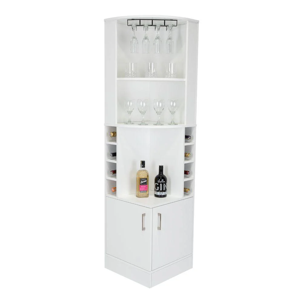 BAR ESQUINERO CELESTE, BLANCO NEVADO, CON DOS PUERTAS Y ESPACIO PORTA COPAS ZF - Image 3