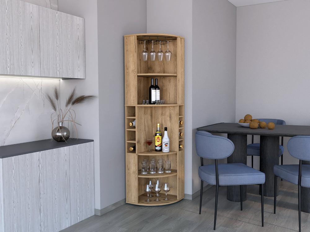 BAR ESQUINERO NABOD, MACADAMIA, CON ESPACIO PARA ORGANIZAR LICORES ZF - Image 3