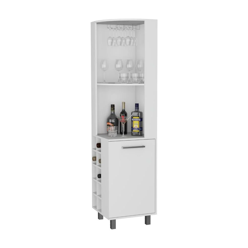 BAR ESQUINERO WESLEY, BLANCO, CON DOS ENTREPAÑOS Y PUERTA ZF