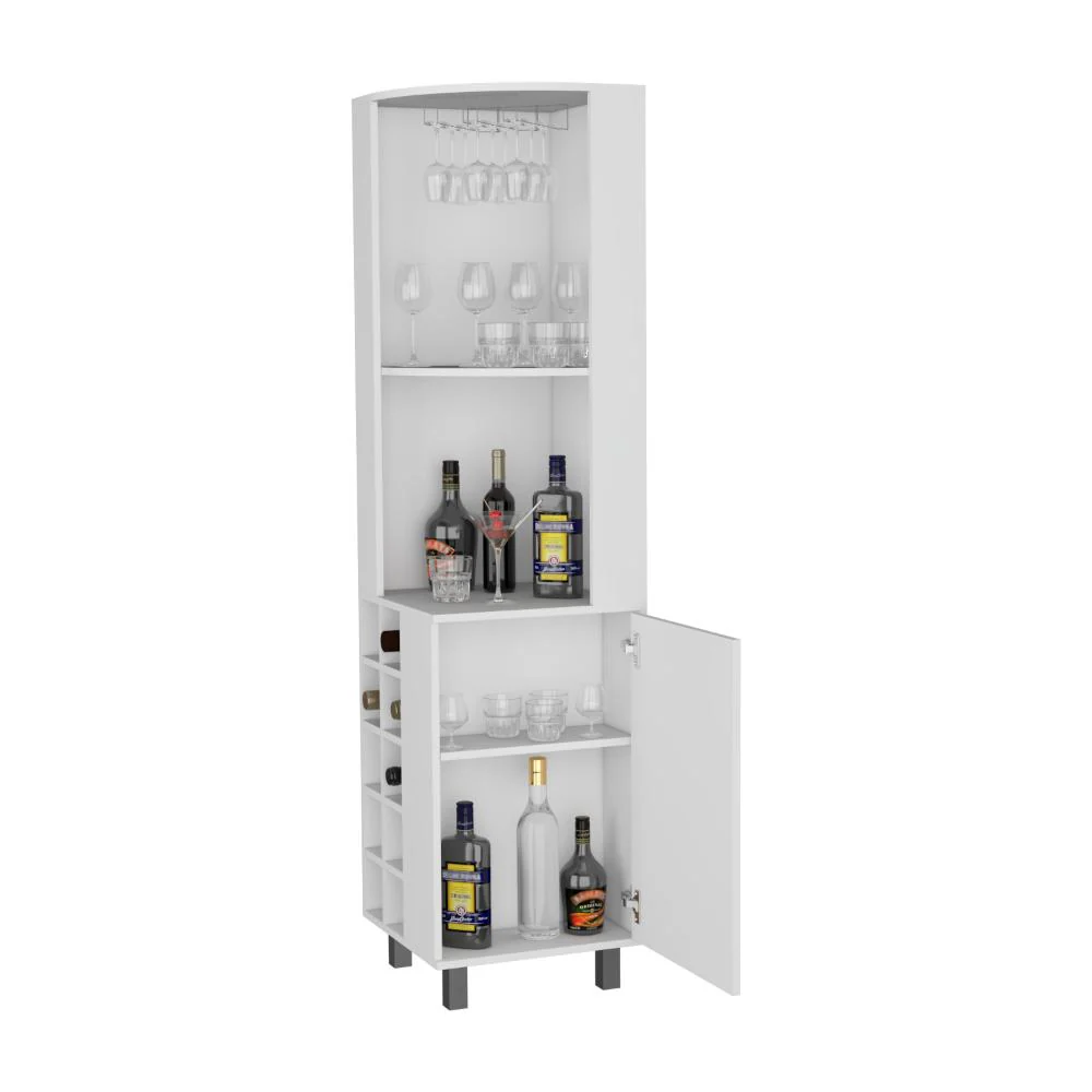 BAR ESQUINERO WESLEY, BLANCO, CON DOS ENTREPAÑOS Y PUERTA ZF - Image 2