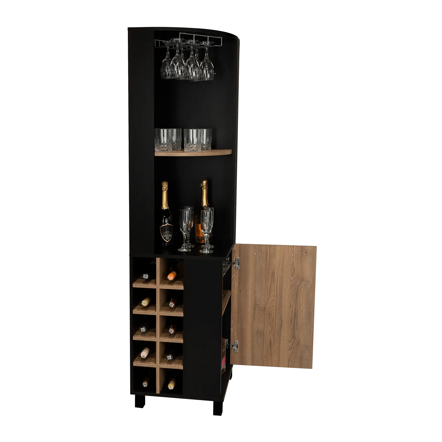 BAR ESQUINERO WESLEY, WENGUE Y MIEL, CON DOS ENTREPAÑOS UNA PUERTA - Image 2