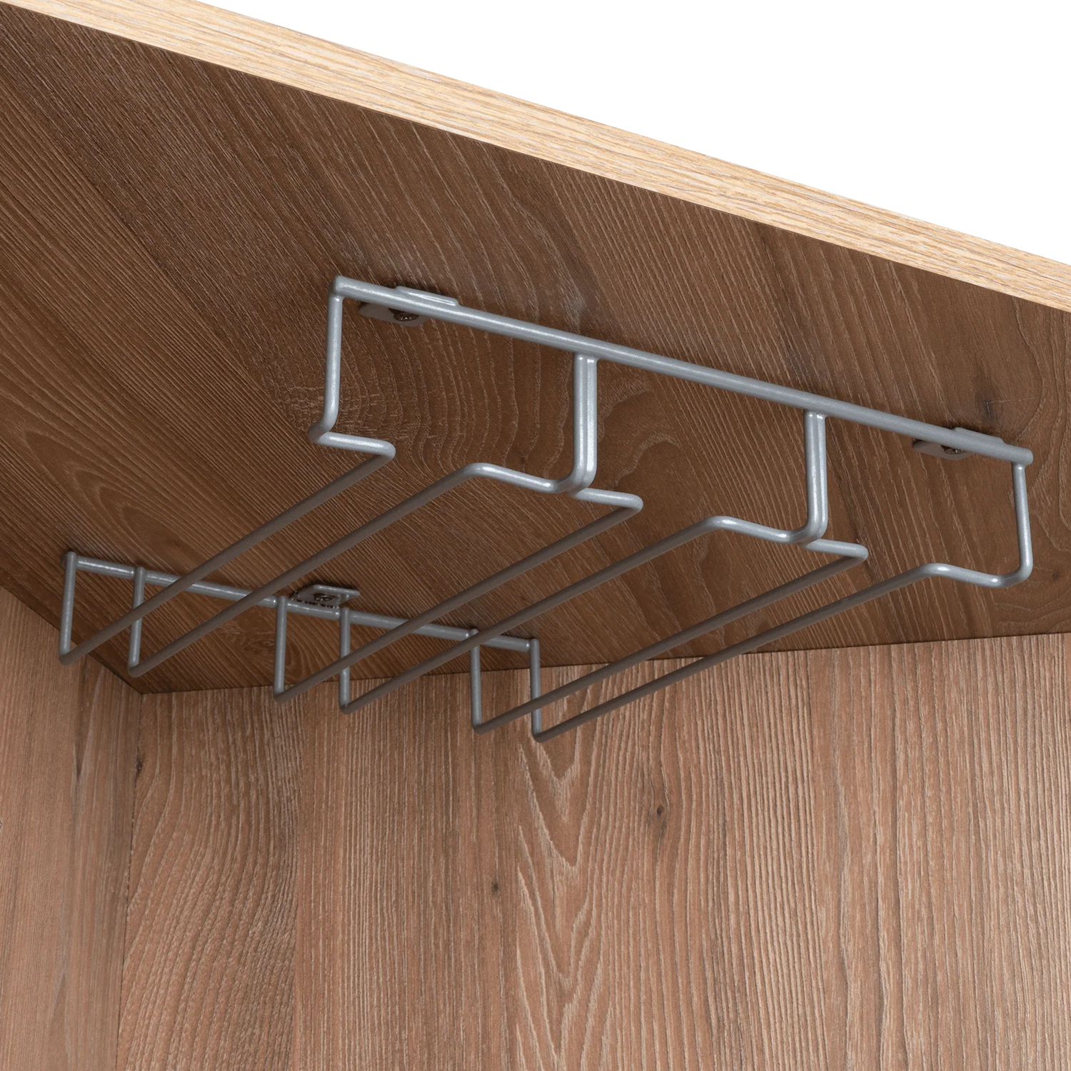 BAR POLINESIO, MIEL Y PLATA OSCURO, CON ESPACIO PARA BOTELLAS Y COPAS - Image 11